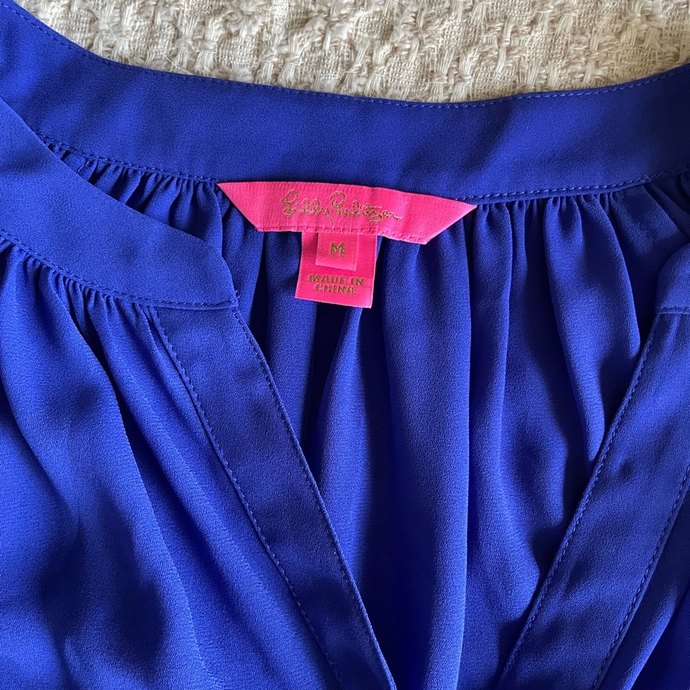 Lilly Pulitzer Royal Blue Blouse